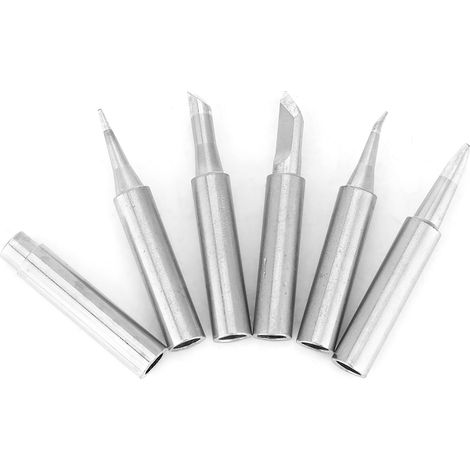6 austauschbare Kupferlötspitzen, Durchmesser 6,25 mm (1/5)