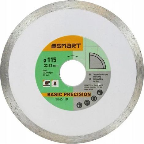 Disque diamant smart basic precision 115 mm 22.23 mm alésage (1/2)