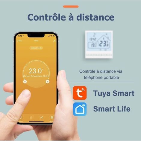 Tuya Smart-Thermostat, Heizungsthermostat, Raumthermostat, WLAN-Thermostat für Gasheizkessel, kompatibel mit Alexa und Google Home, 3A TOL47WIFI-WPB (1/3)