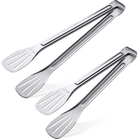 Lot de 2 pinces de cuisine en acier inoxydable 304 30 virgule 5 cm 22 virgule 9 cm pince de cuisine pince à barbecue pince résistante à la chaleur le (1/4)