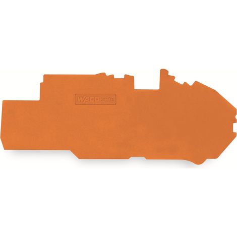 Plaque de terminaison et intermédiaire WAGO, 2016-7792, orange