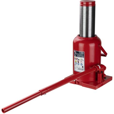 Dema – Cric bouteille hydraulique 50 tonnes – Hauteur max 465 mm – Construction robuste en métal – Utilisation verticale uniquement