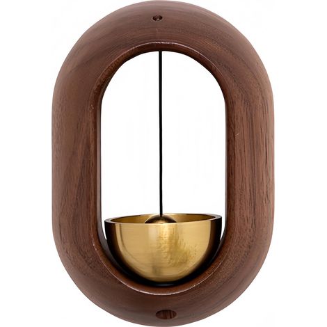 Magnetische Türklingel für Ladenbesitzer, Willkommensglocke aus schwarzem Walnussholz für Garten, Haus, Büroeingang, Restaurant, Kühlschrankmagnete (1/5)