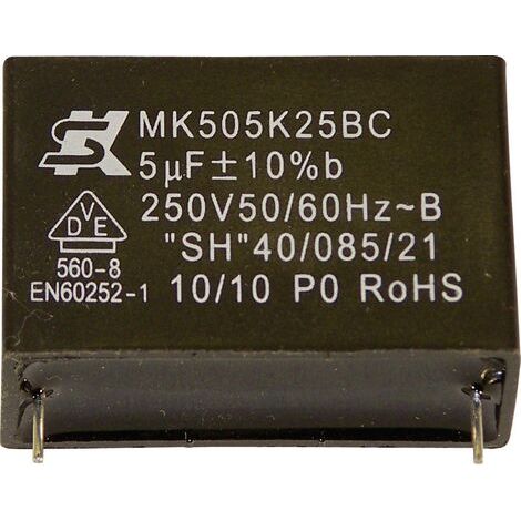 Seika MK250K474 1 pc(s) Condensateur à film MKP sortie radiale 0.47 µF 250 V 10 % 22.5 mm (Ø x H) 16.5 mm x 7 mm W38763 (1/3)
