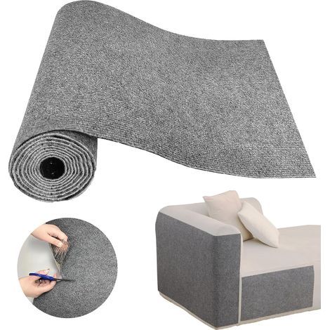 Tappetino tiragraffi per gatti, palo tiragraffi adesivo ritagliabile, protezione per mobili, adatto per la realizzazione di alberi per gatti (grigio, 40 x 100 cm) (1/5)