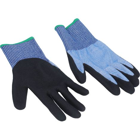 Gants de travail antidérapants résistants aux coupures fil d'acier niveau A7 unisexe anti-huile sécurité taille M (21±0,5cm) (1/5)