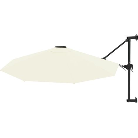 Maison Exclusive - Sonnenschirm zur Wandmontage mit Metall-Mast 3