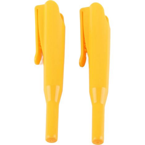 2 Étuis à crayons de menuisier, long bec pour trou profond, couvre-marqueurs de travail du bois avec clip jaune (1/5)
