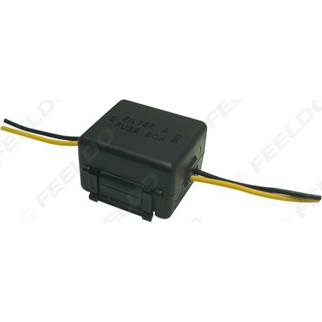 Filtre d'alimentation automobile universel 12V pour tous les modèles de voitures, anti-interférences, anti-scintillement et filtre à courant stable.