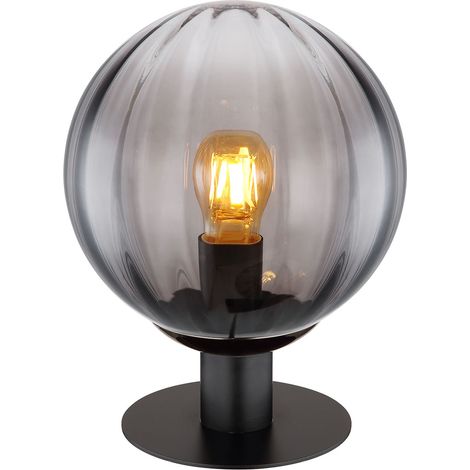 Globo - lámpara de mesa - Dallerta - negro - vidrio vidrio