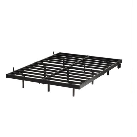 Struttura letto flottante 140 x 190 cm in metallo con LED e stazione di ricarica, nero MODENUIT (1/5)