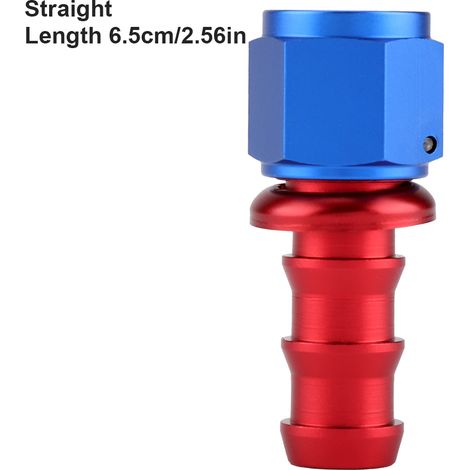 AN10 Raccord mâle droit à pousser, verrouillage par torsion, extrémité pour durite carburant essence huile, raccord rapide (1/5)
