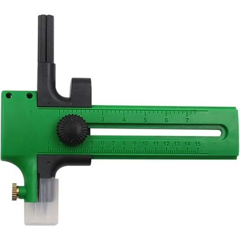 Coupe-Cercle - Compas Reglable - Diametro Maximo 15 Cm - Para Papel Tela Carton - 1 Unidad (1/5)