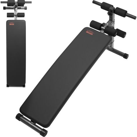 Banc à Abdominaux pour Sit Up, Banc de Musculation Abdominal Incurvé et Pliable, Hauteurs Réglable à 5 Niveaux, en Acier Robuste, Grande Capacité de Charge 226 kg, pour Domicile Gym Fitness (1/5)