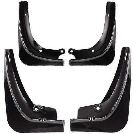 Guardabarros delanteros y traseros para Tesla Model 3 2016-2021, protectores contra salpicaduras, guardabarros ABS, aletas guardabarros, guardabarros a20241122492 (negro brillante) (1/4)