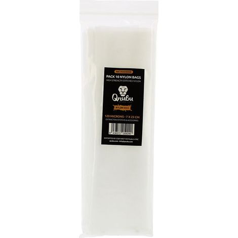 Lot de 10 sacs filtrants en nylon pour extraction - 120 microns 7x23cm