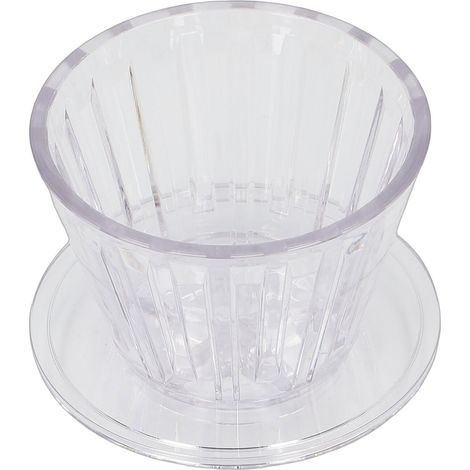 Wave-Filterkaffeemaschine aus transparentem Polycarbonat mit flachem Boden, leicht zu reinigen für die Kaffeezubereitung. (1/5)