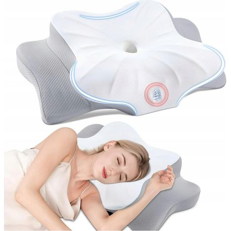 Nackenkissen orthopädisch aus Memory-Schaum für ergonomisches Schlafen F105