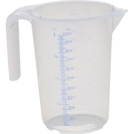 hünersdorff  jarra  medidora  1000  ml  polipropileno  transparente  -  936500