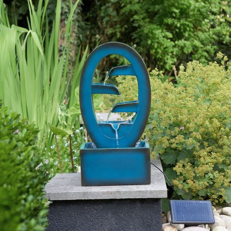 Fontaine solaire azur 50cm