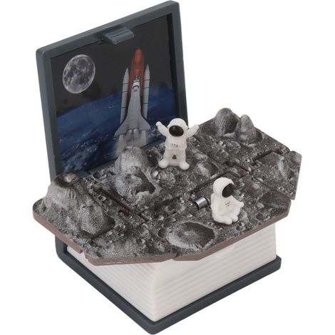 Porte-clés livre pliable 1 clic Spaceman Out Porte-clés original en plastique Pendentif pour sac