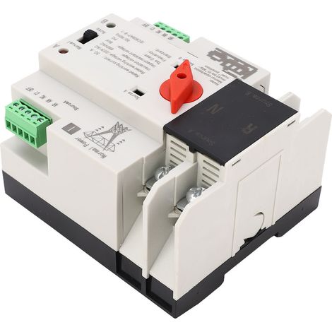 Automatischer 2-poliger 80-A-Wechselstrom-220-V-Umschalter, Generator-Umschalter, doppeltes feuerfestes Netzteil (1/5)