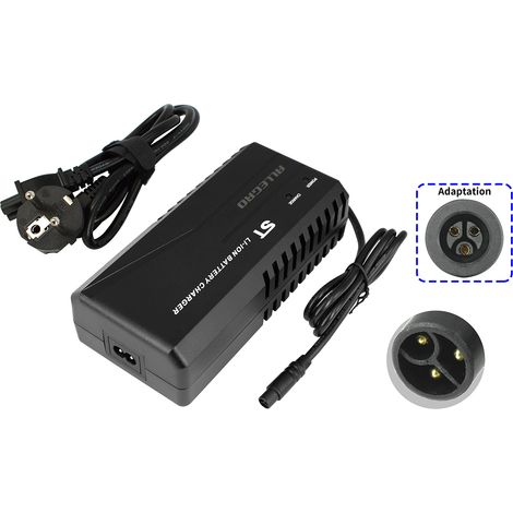 PowerSmart 2.5A Chargeur ST 3-Pin pour batteries 48V, vélos électriques et vélos classiques (1/5)
