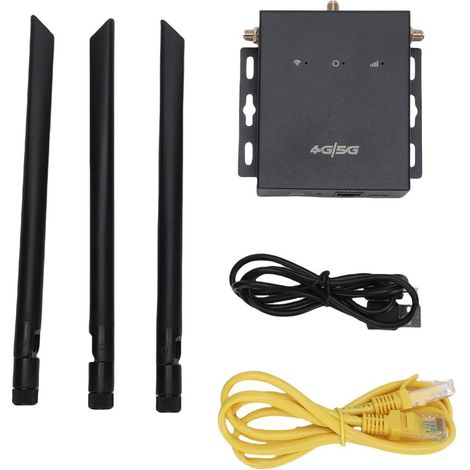 Routeur 4G avec carte SIM, CPE sans fil WiFi Type C, port réseau unique, antenne détachable, point d'accès ED121, version européenne (B1/3/7/8/20/28A/40 B1/8) (1/5)
