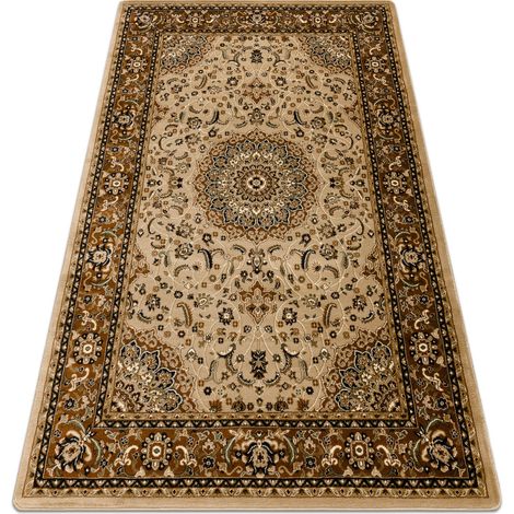 Teppich ROYAL E0177 Rahmen, Rosette - beige / braun beige 150x230 cm