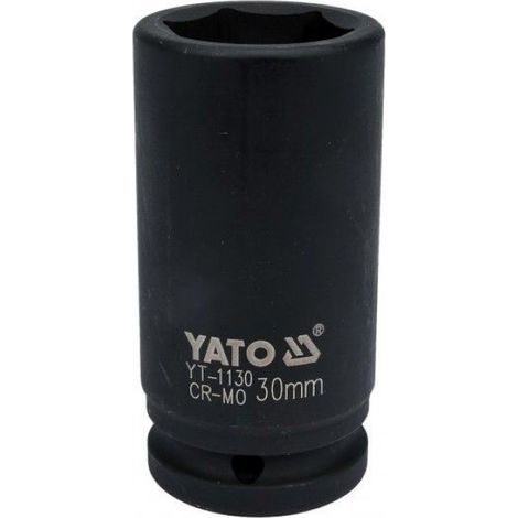 Douille Longue À Choc - 30 mm - 3/4 Pouces - Acier CrMo SCM-440 - 5000 Impacts/Min - Pour Clés À Choc