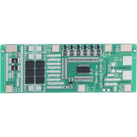 6S 24V20A Lithium-Batterieschutzplatine BMS-Batteriezellenschutzplatine mit Balancer