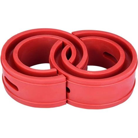 Amortisseur Tampon de Ressort 2Pc Universel de Voiture Coussin de Butoir Rouge de Voiture Amortisseur Ressort de Type de Pare-chocs(D)