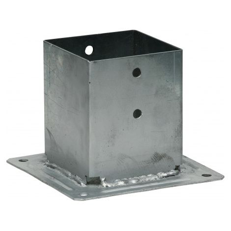 Quadratischer Pfostenfuß zum Anschrauben 160 x 160