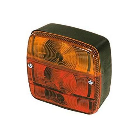 FANALE POSTERIORE PER TRATTORI CARRELLO APPENDICE RIMORCHIO SX +TARGA (34801 (1/3)