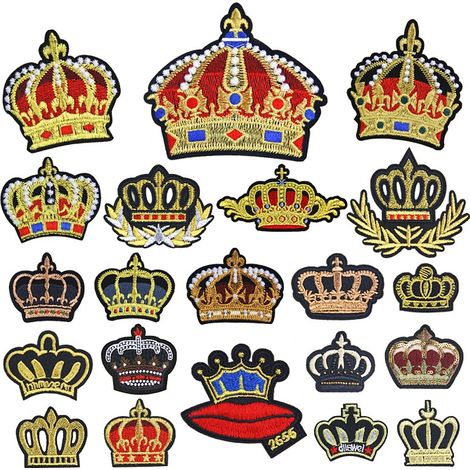 21 pièces - Autocollants de la série Golden Line Crown Super Slim Crown (1/5)