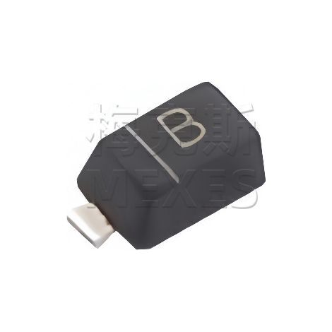 Changdian RB520S-30, screen-printed B, SOD-523 package, 200 mA current, 30 V withstand voltage, Schottky diode chip, electronic component, 5 units, assembly and delivery.