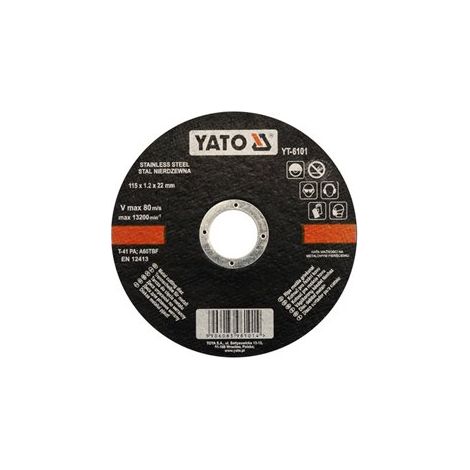 Trennscheibe für Edelstahl / INOX Metall Stahl Flexscheibe für Winkelschleifer +115x1.2x22mm (1/2)
