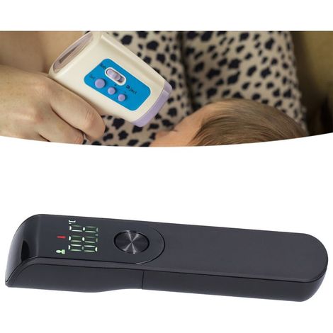 Thermomètre Infrarouge Frontale Sans Contact Thermomètre Digital Rapide Precis Noir ABS 42g Capteur LED LED