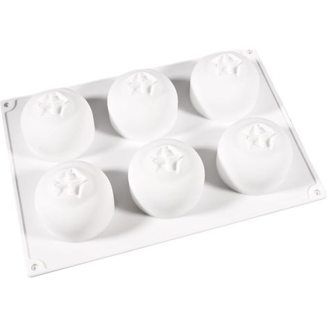 Moule à pâtisserie en silicone,Flexibles, de qualité alimentaire, résistants à la chaleur - Moule à Muffins en Silicone pour Pâtisserie Pour cupcake muffin chocolat gelée dessert maison cuisine,Blanc (1/5)