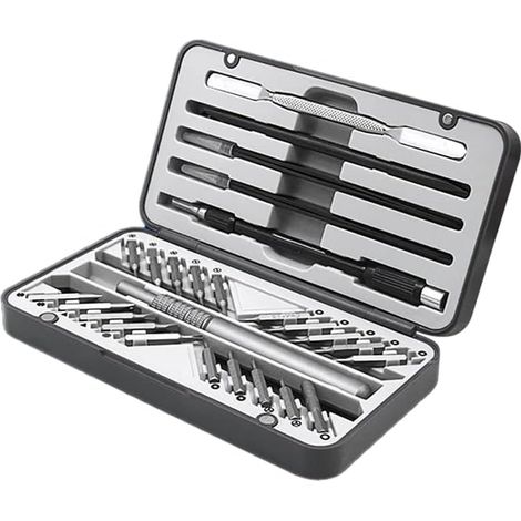 Outils manuels Jeu de Tournevis de précision 26/66PCS CR-vs Trousse de Tournevis à Torx magnétique for désassemblable Outil de réparation de téléphone Mobile (Color : 26Pcs) (1/5)