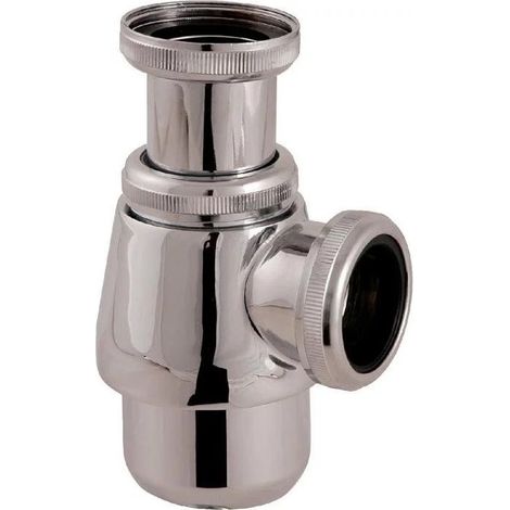 Siphon Bidet Lavabo Chrome Réglable, Universel, Finition Chrome - Valentin