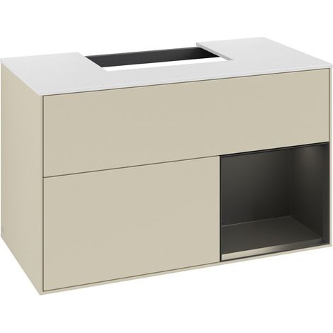 Villeroy & Boch F121PDHJ Armoire sous lavabo Finion F12 (1/2)