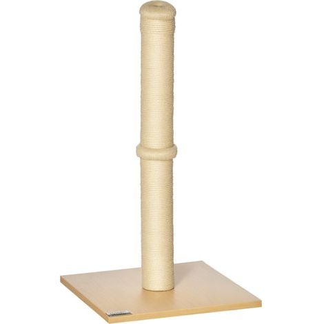 Tiragraffi per gatti alto 60 cm, con corda in sisal, beige e rovere, per gatti fino a 5 kg. (1/5)