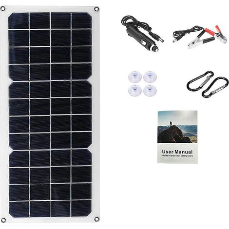 Chargeur de batterie à charge lente pour voiture, camionnette, bateau, caravane, panneau de charge solaire -- (1/5)