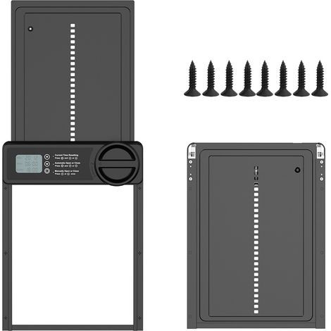 Automatische Hühnerstalltür mit programmierbarem, wasserdichtem LCD-Bildschirm die automatische Hühnerstalltür besteht aus einer Aluminiumlegierung, ist batteriebetrieben, zeitgesteuert und mit einem  (1/4)