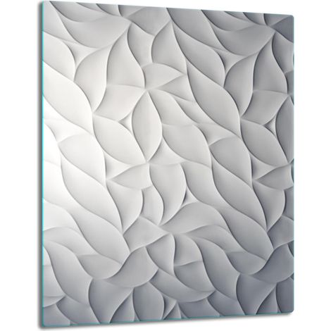 Piano del tavolo in pannello di vetro 40x52 bianco (1/5)