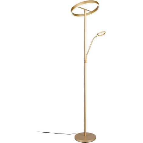 [GEBRAUCHT] B-Ware Stehlampe Stehleuchte Led Leselicht Dimmer Cct Metall Gold Willis Lichtspender