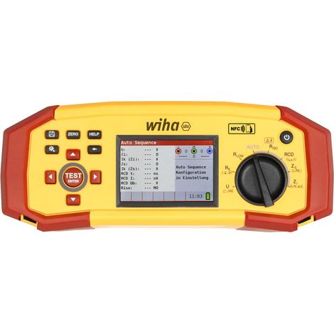WIHA TESTEUR D'INSTALLATION MULTIFONCTION MFT ONE SET I APPAREIL DE MESURE CONFORME À LA NORME DIN VDE 0100 AVEC DOCUMENTATION N