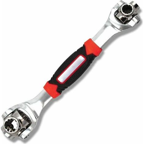 VURAHOME - 48-in-1 Universal-Ratschenschlüssel, verstellbarer Steckschlüssel, verstellbarer Schraubenschlüssel, 360 Grad drehbares Autoreparaturwerkzeug mit Vielzahnschrauben, Torx-Vierkantschrauben u (1/5)