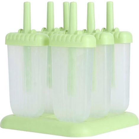 Moules à glace réutilisables à 6 cavités pour la maison, outils de moulage DIY, ustensiles de cuisine, vert, 26 pièces (1/5)